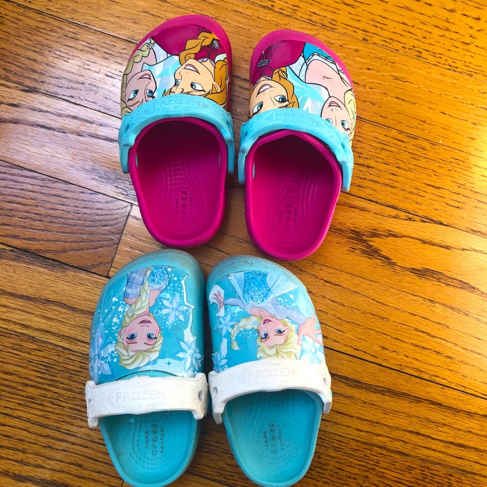 Elsa and Anna crocs